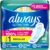 Always Ultra Thin Feminine Pads with Wings for Women, Size 1, Regular Absorbency, Unscented, Up to 100% Leak-Free Protection, 46 Count