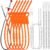 Drain Snake 12 Set: 25inch Snake Drain Hair Removal Tool(1PCS), 59inch Cleaning Brush(2PCs), 25inch Drain Clog Remover(6PCS), 18inch Sink Drain Brush(3PCS) For Bath Tub, Toilet, Kitchen Sink, Sewer