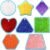 Boao 8 Set Mini Sensory Mats Assorted Textured Play Mats Sensory Floor Tiles Educational Tactile Toys for Activity(8.7 Inch,Irregular)